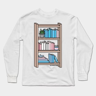 Trans Pride Bookcase Long Sleeve T-Shirt